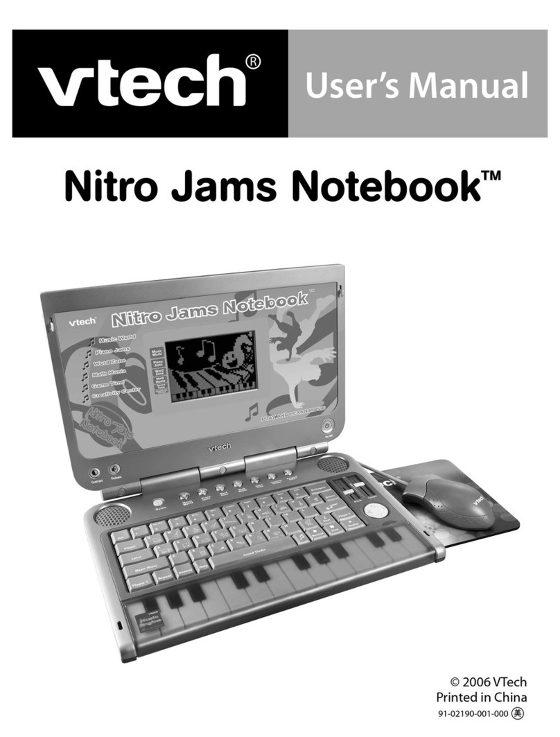 V-tech Nitro Jams Notebook User manual