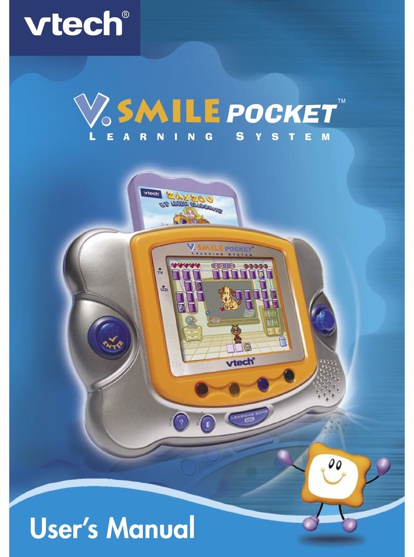 V-tech Hand-Held Video Game User manual