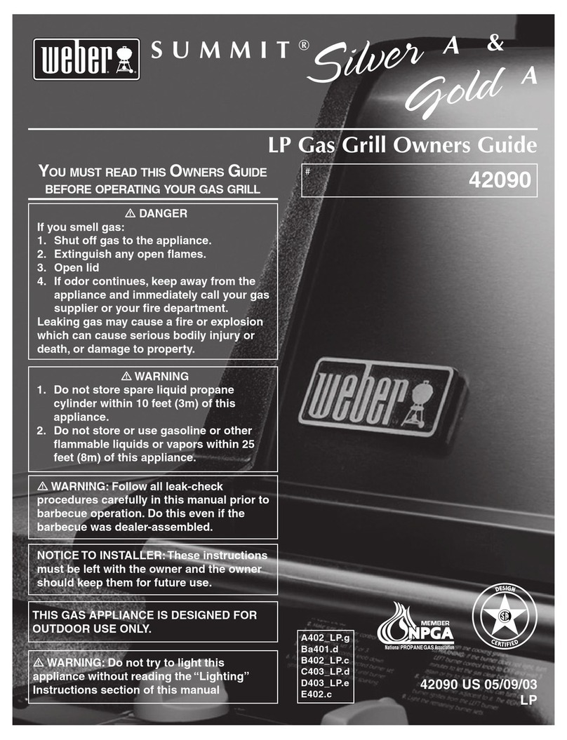 Weber 42090 User manual Weber 42090 User manual