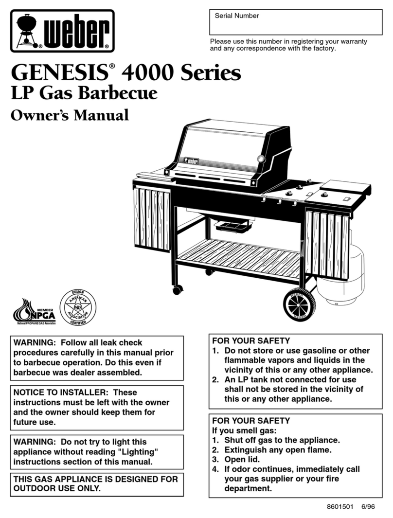 Weber Genesis 4000 Series owner's manual