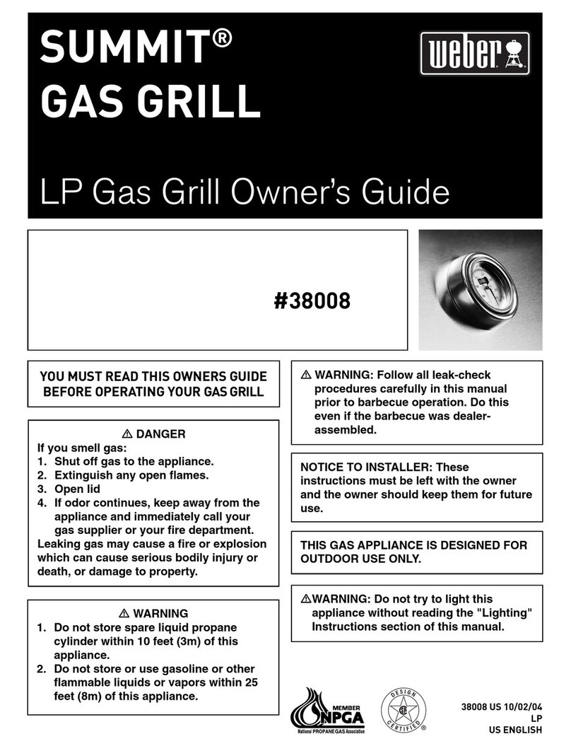 Weber SUMMIT 38008 User manual Weber SUMMIT 38008 User manual