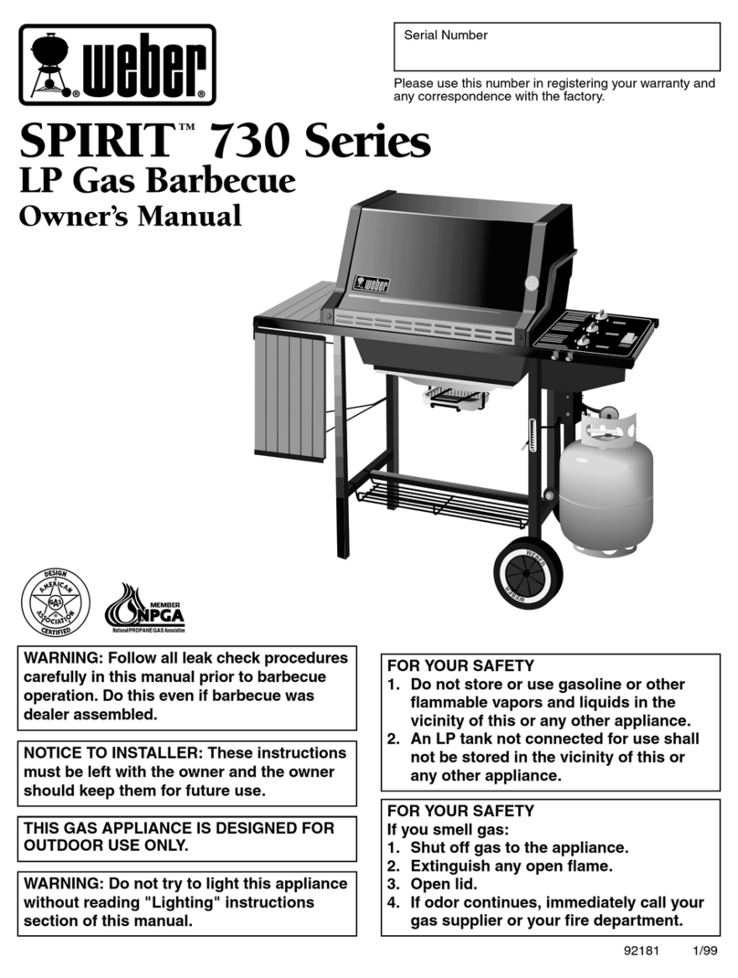 Weber 730 Series User manual