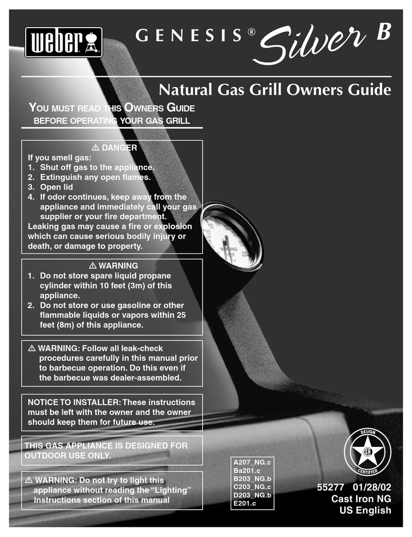 Weber Genesis Silver B 55277 User manual