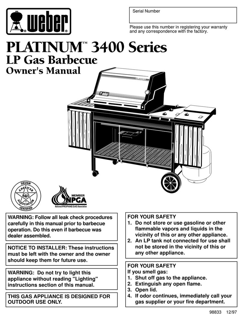 Weber 3400 Series User manual