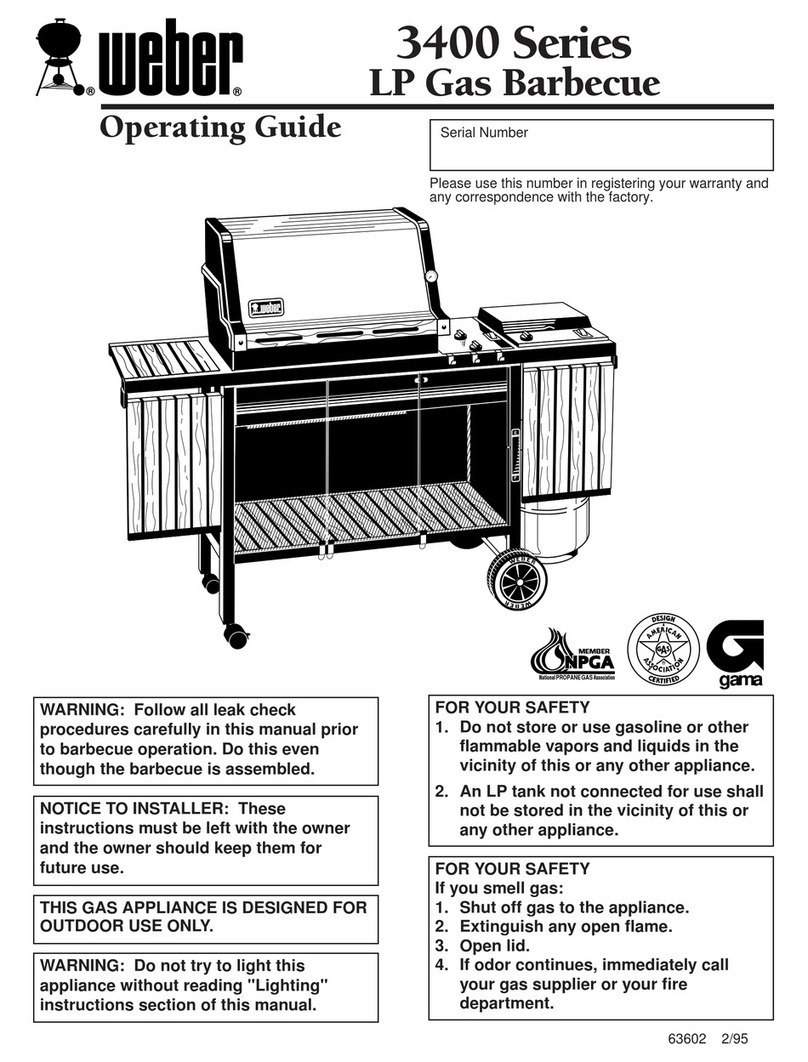 Weber 3400 Series User manual