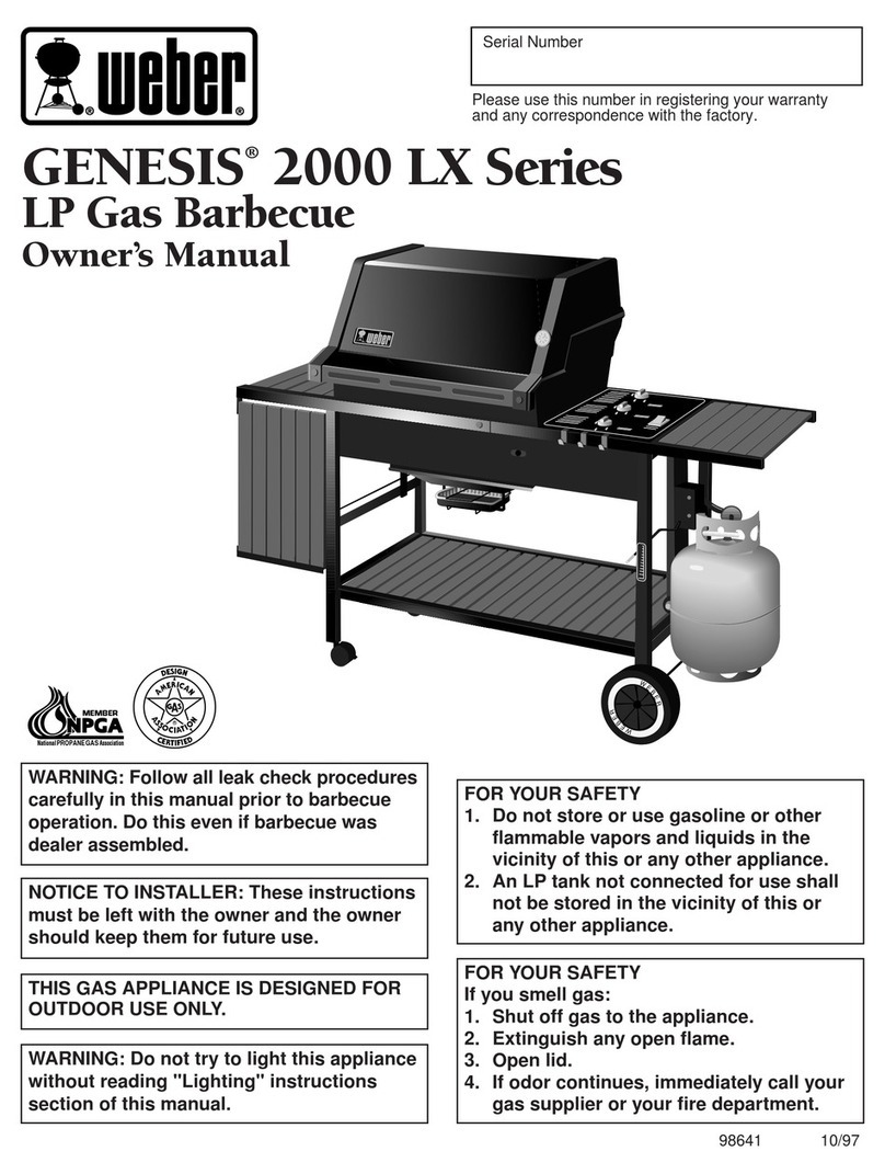 Weber 2000 LX Series User manual