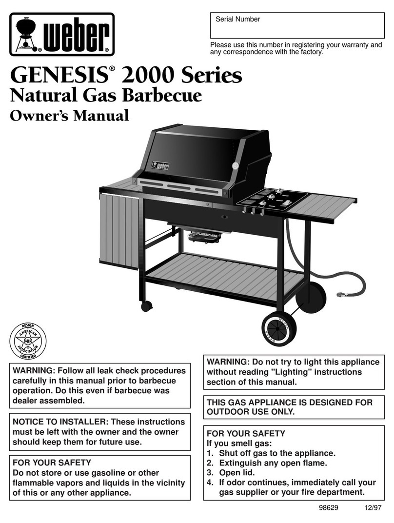 Weber 2000 User manual