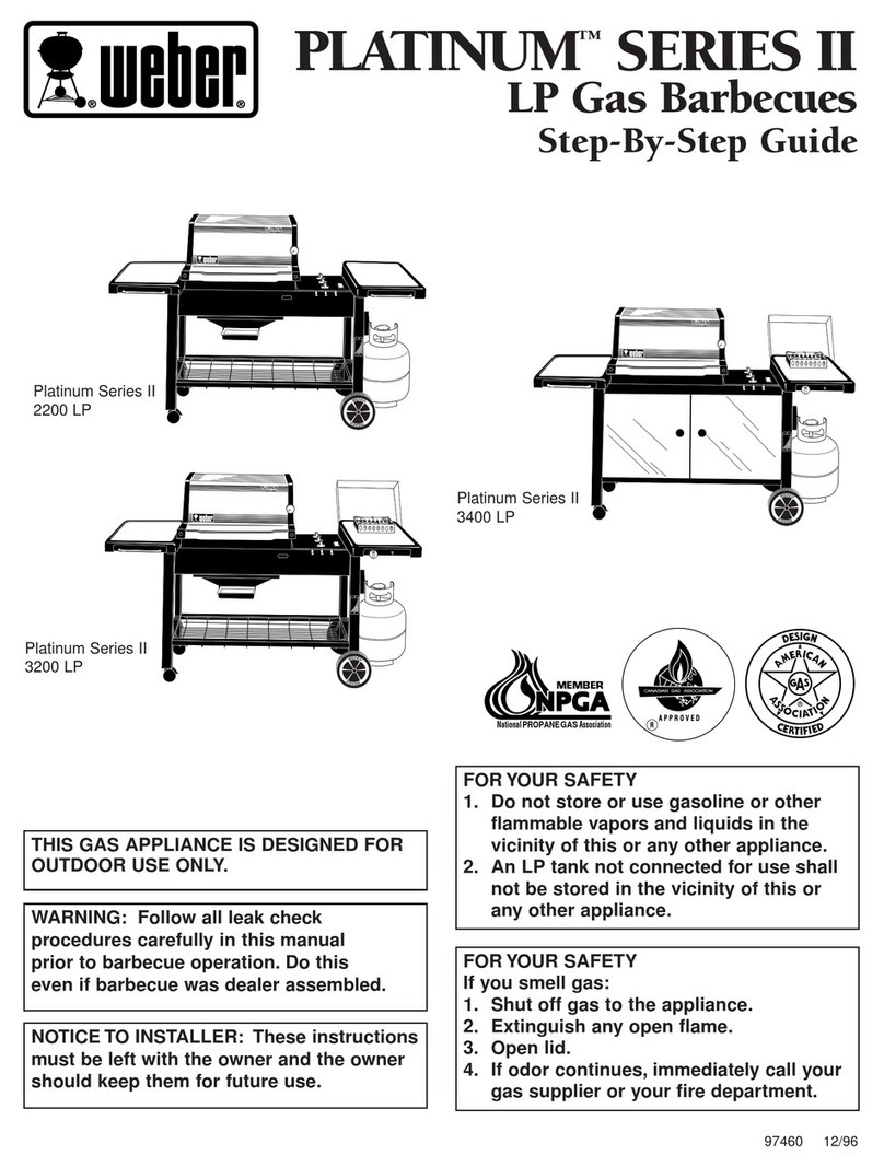 Weber Platinum 2200 LP User manual