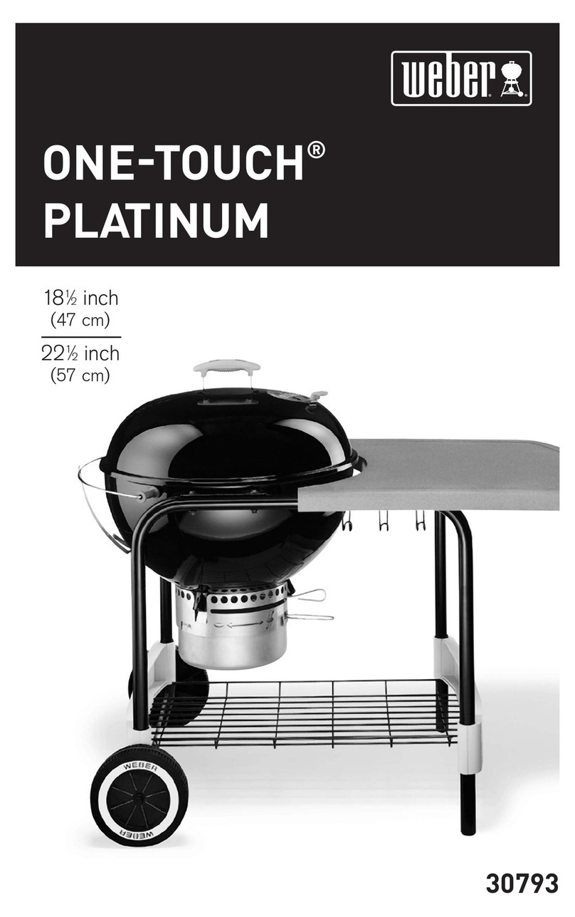 Weber 18 1/2-inch One-Touch Platinum 30793 Assembly manual
