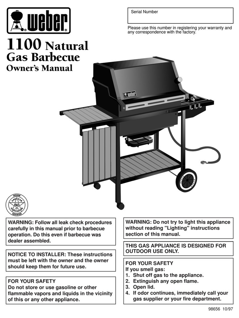 Weber 1100 User manual