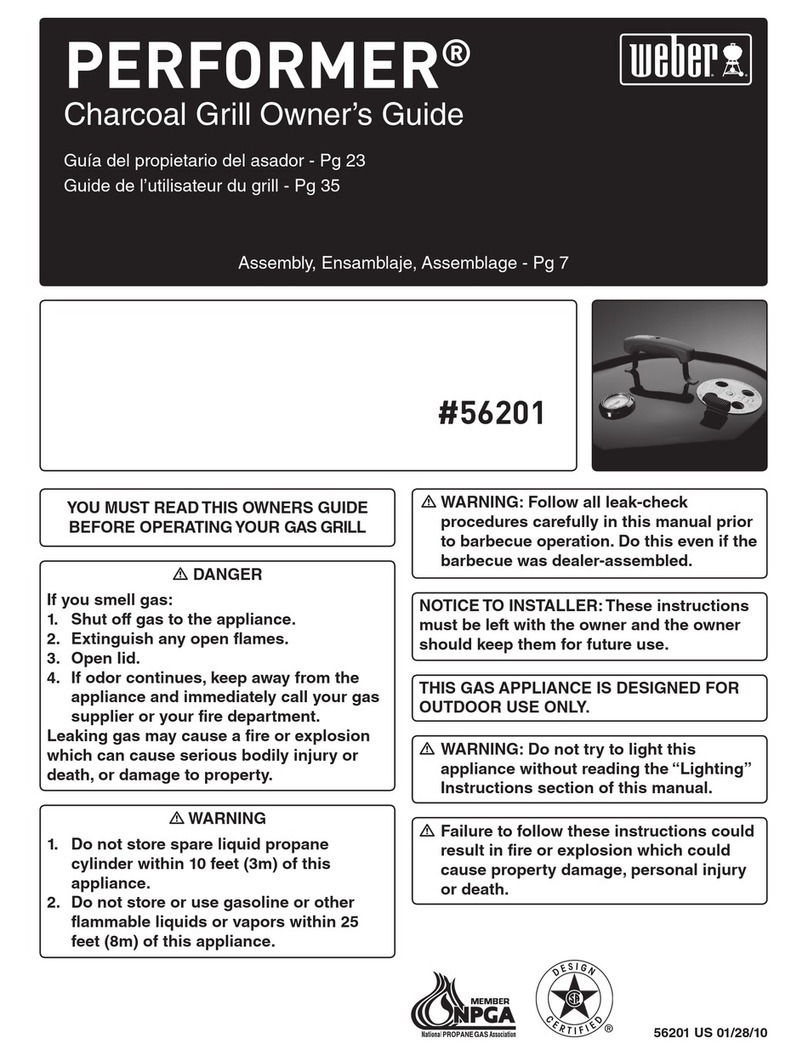 Weber Performer 56201 User manual