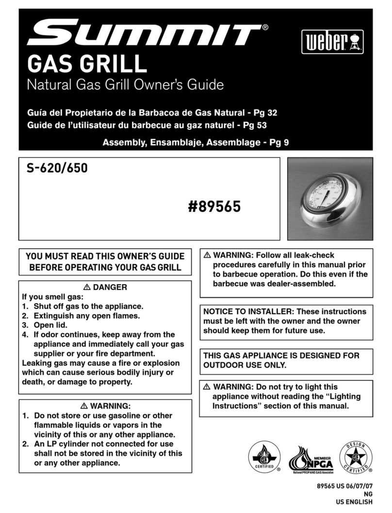 Weber S-620/650 User manual Weber S-620/650 User manual