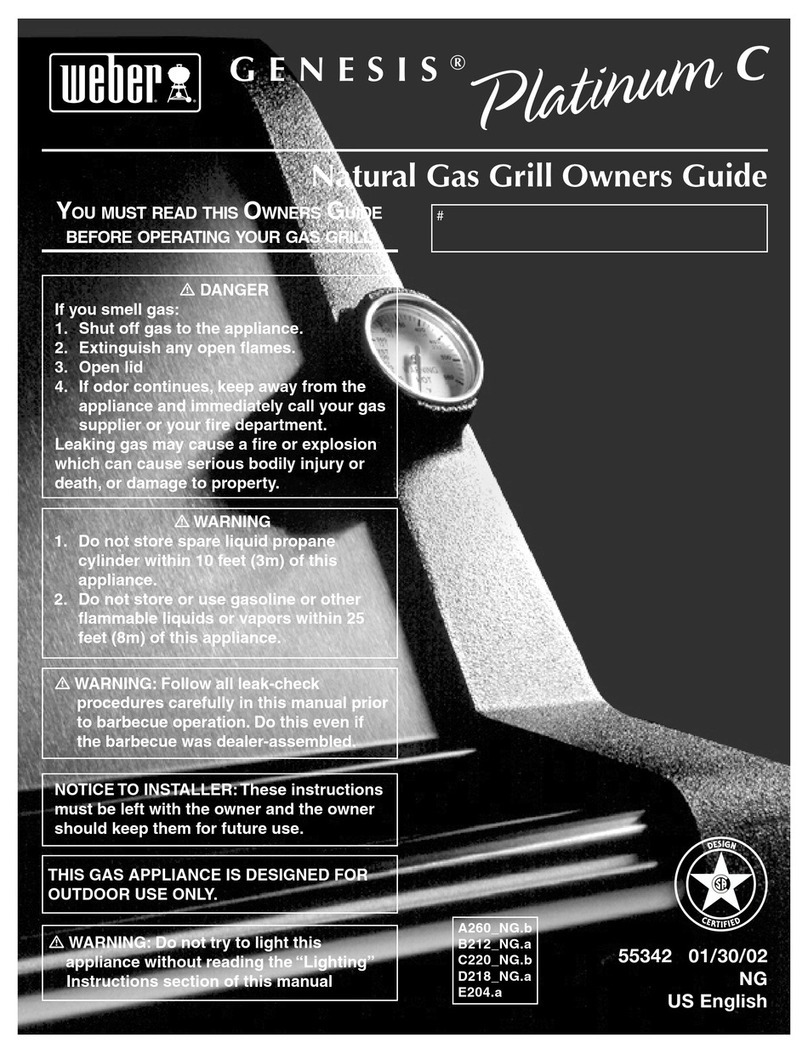 Weber Genesis Platinum C owner's guide
