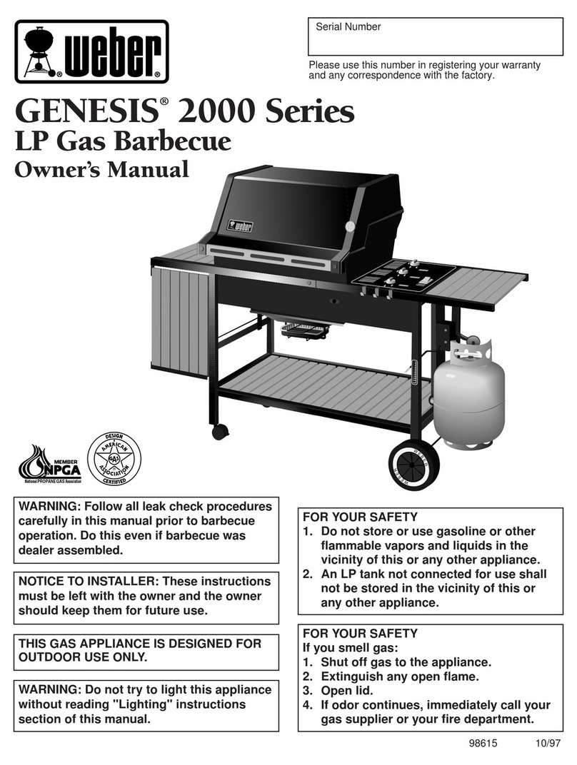 Weber Genesis 2000 User manual