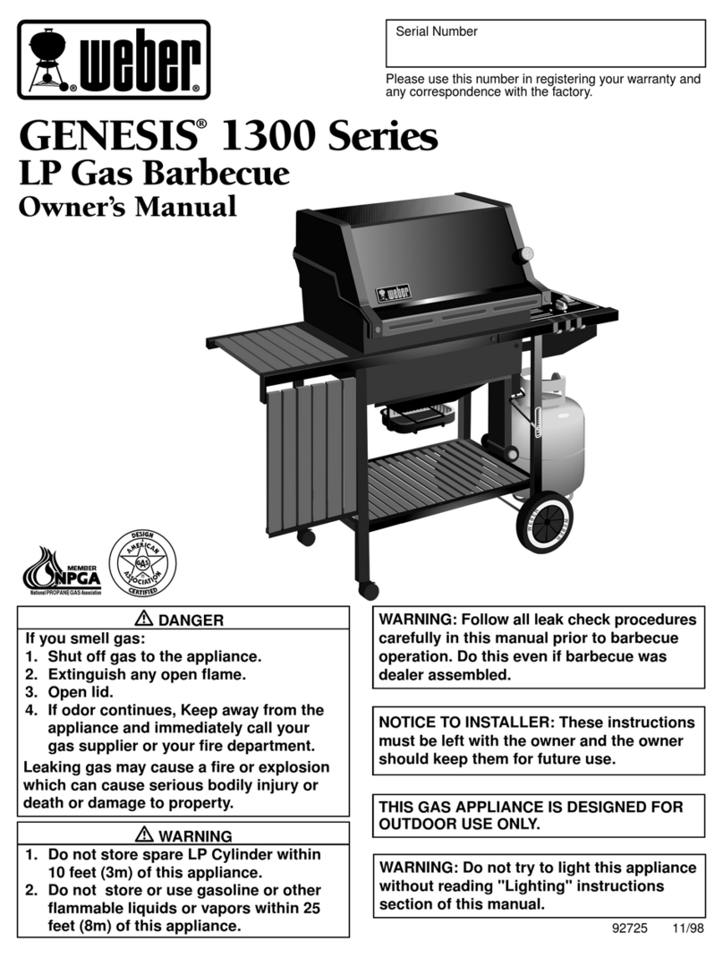 Weber Genesis 1300 User manual