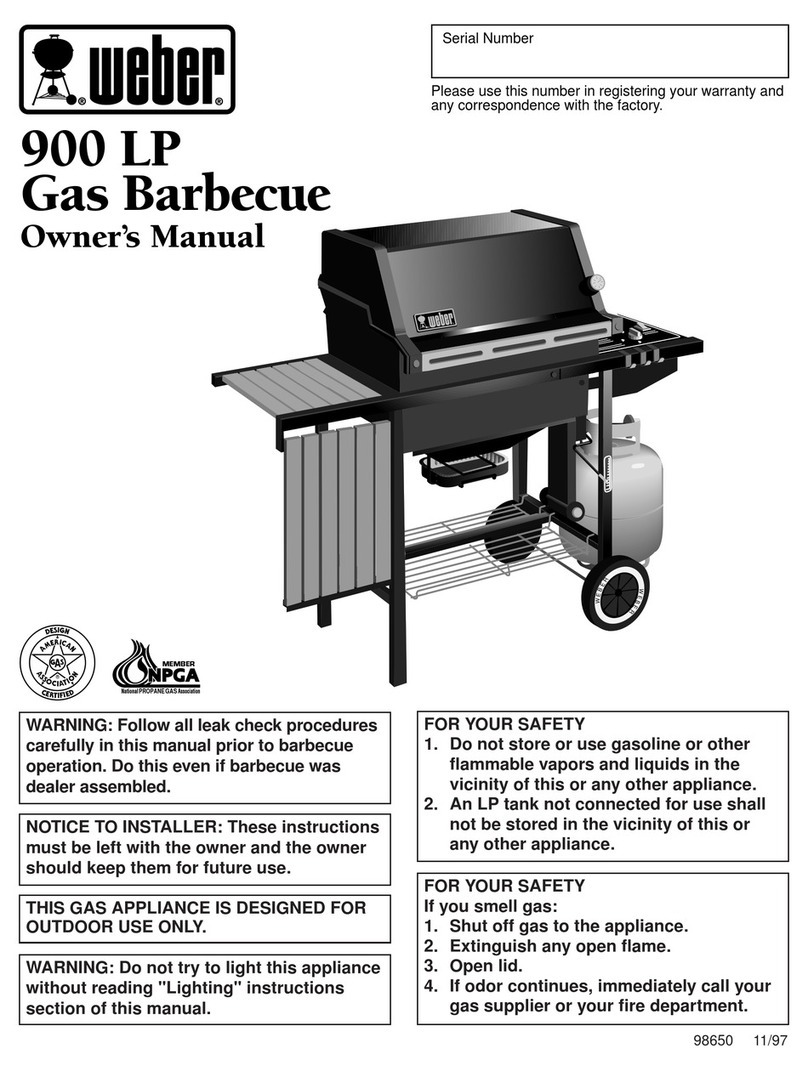 Weber 900 LP User manual Weber 900 LP User manual