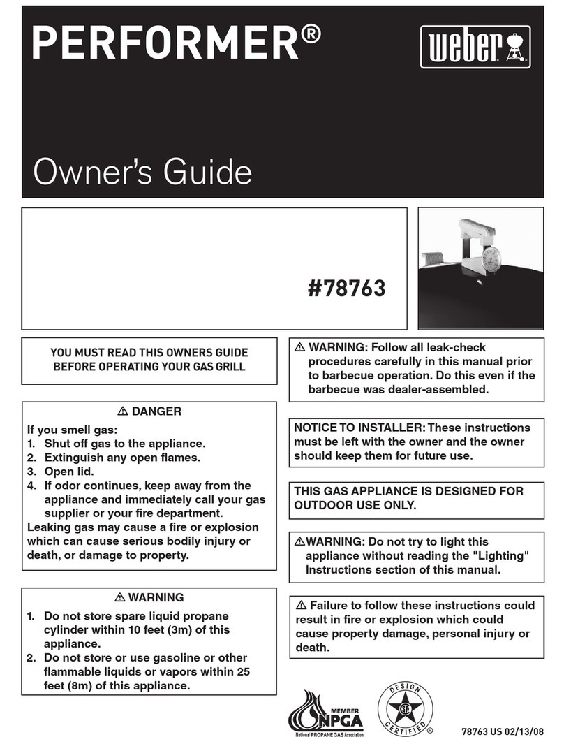 Weber Performer 78763 owner's guide