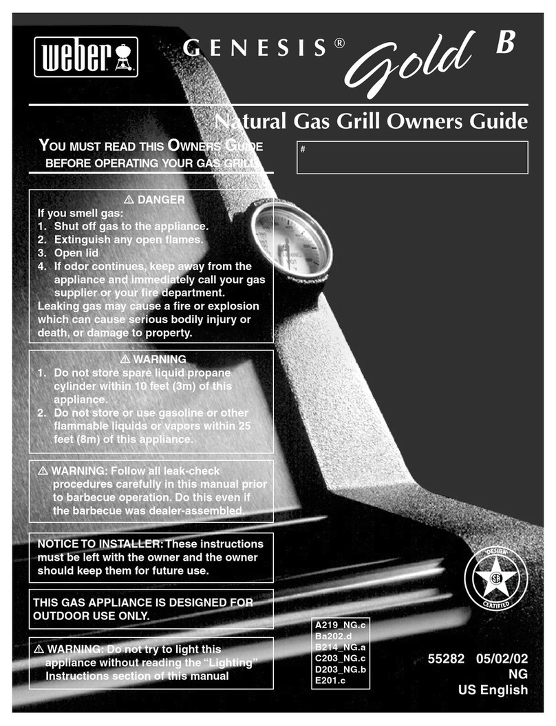 Weber Gold B User manual