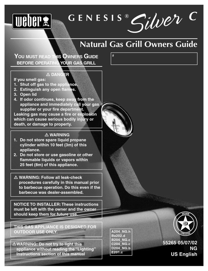 Weber Genesis Silver C 55265 owner's guide
