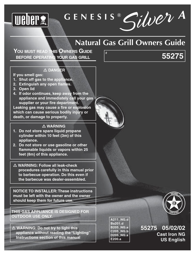 Weber Genesis Silver A 55275 User manual Weber Genesis Silver A 55275 User manual