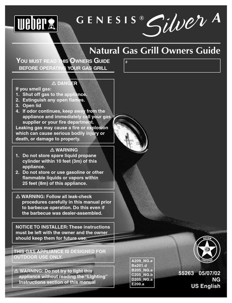 Weber Genesis Silver A 55263 User manual Weber Genesis Silver A 55263 User manual