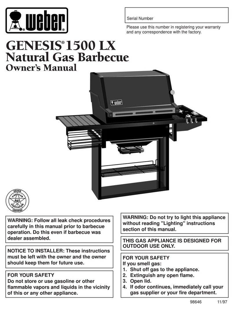 Weber GENESIS GENESIS 1500 LX User manual