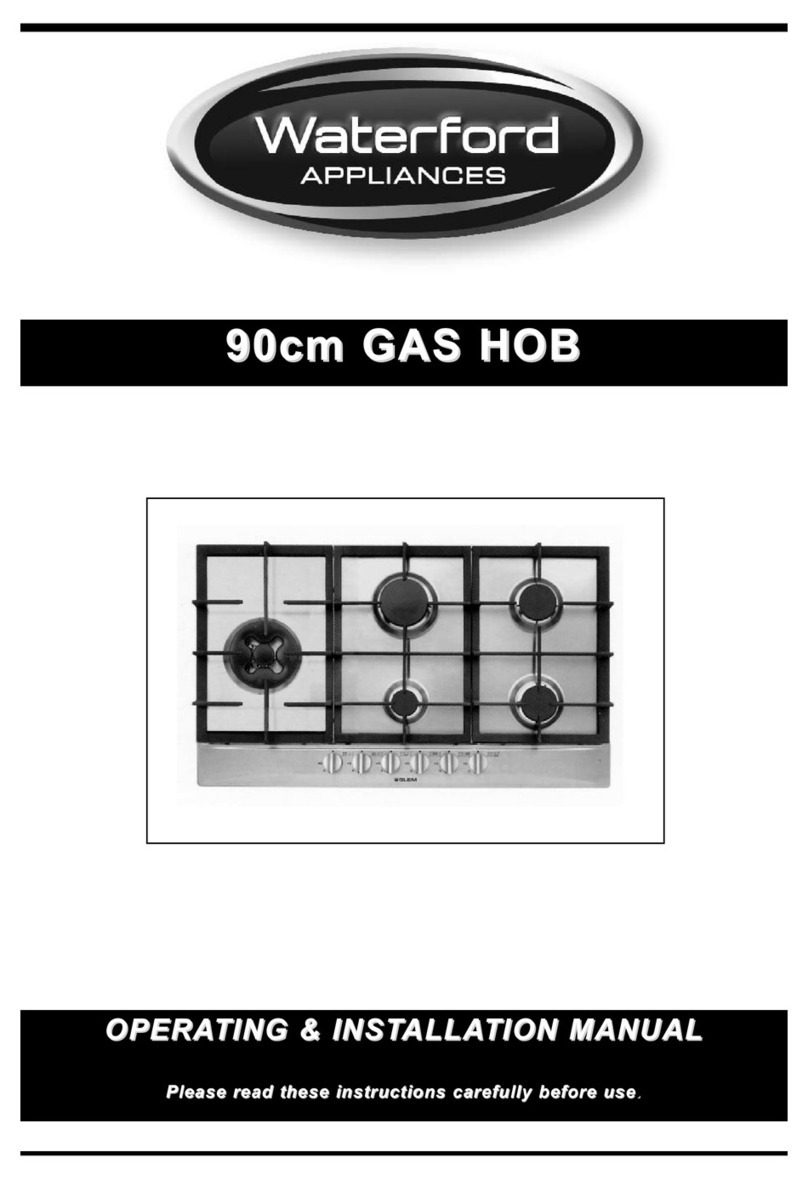 Waterford Gas Hob installation manual