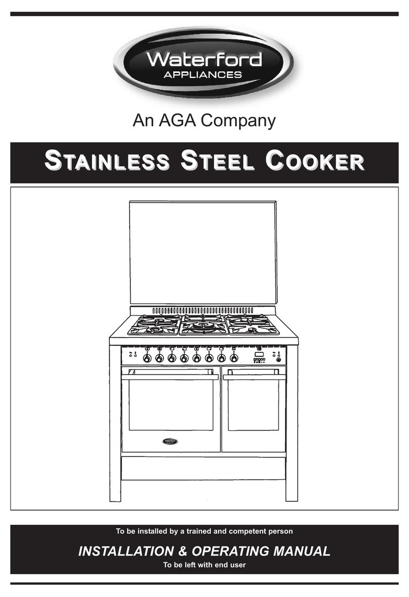 Waterford Stainless Stell Cooker Installation and operating manual