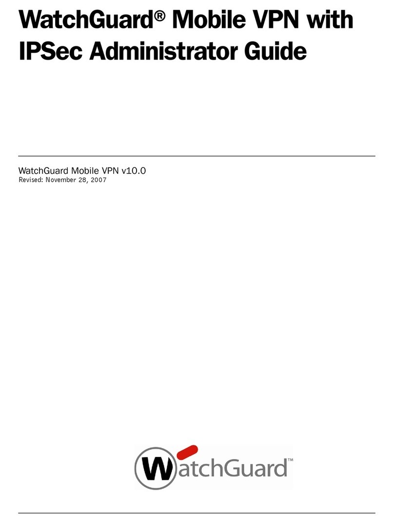 Watchguard Firebox Vclass V100 Administration guide