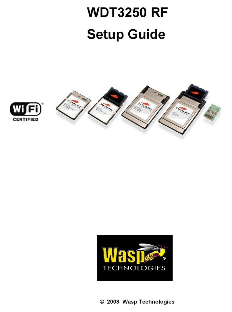 Wasp WDT3250 RF Setup guide