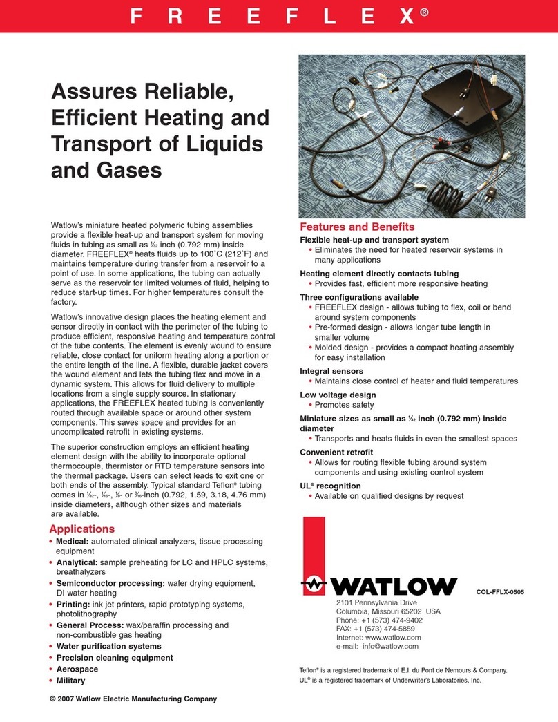 Watlow Freeflex User manual