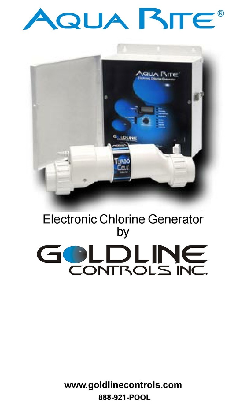 Goldline Aqua Rite Electronic Chlorine Generator instructions