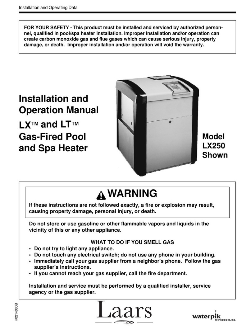 Jandy pool/spa heater User manual