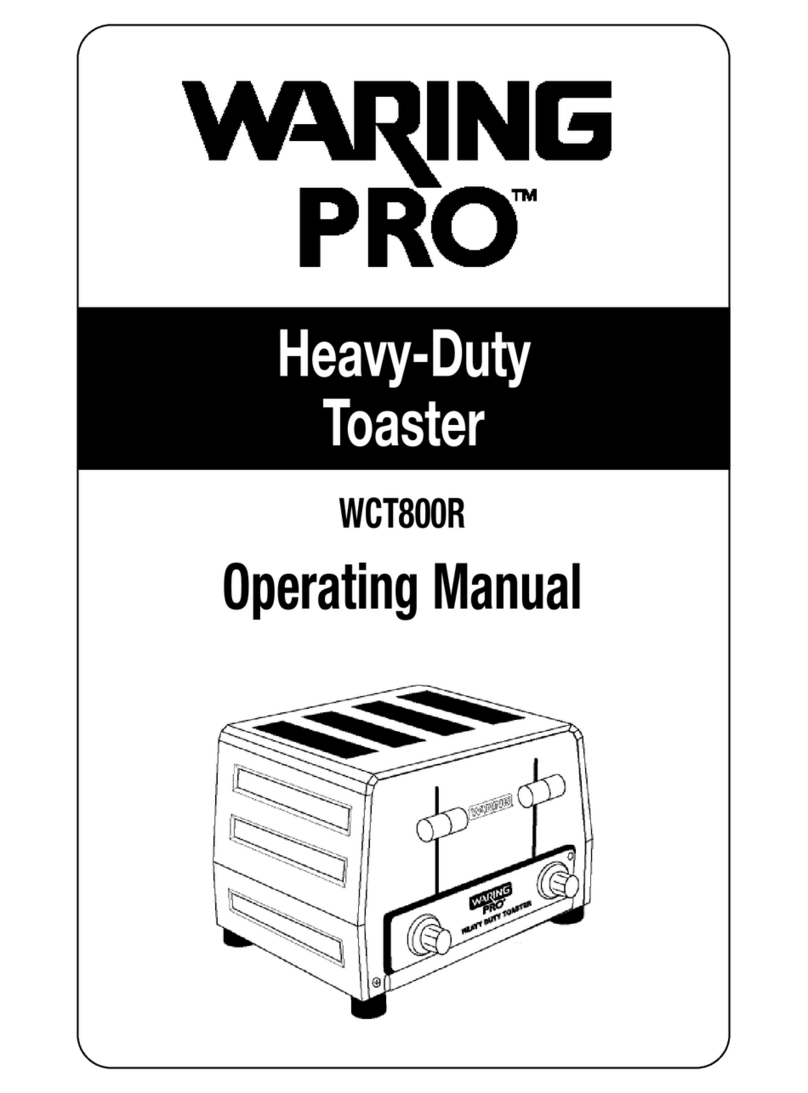 Waring WARING PRO WCT800R operating manual