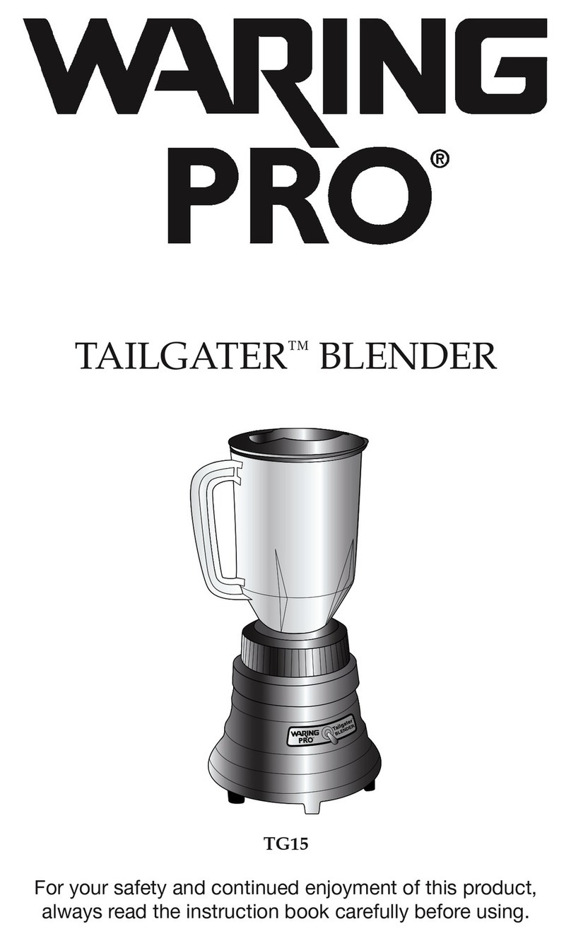 Waring TAILGATER TG15 user manual