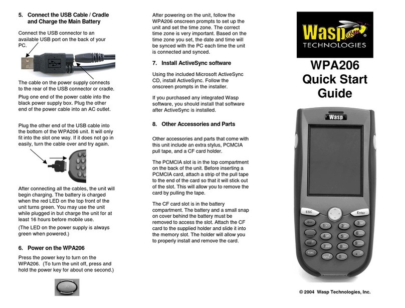 Wasp WPA206 User manual