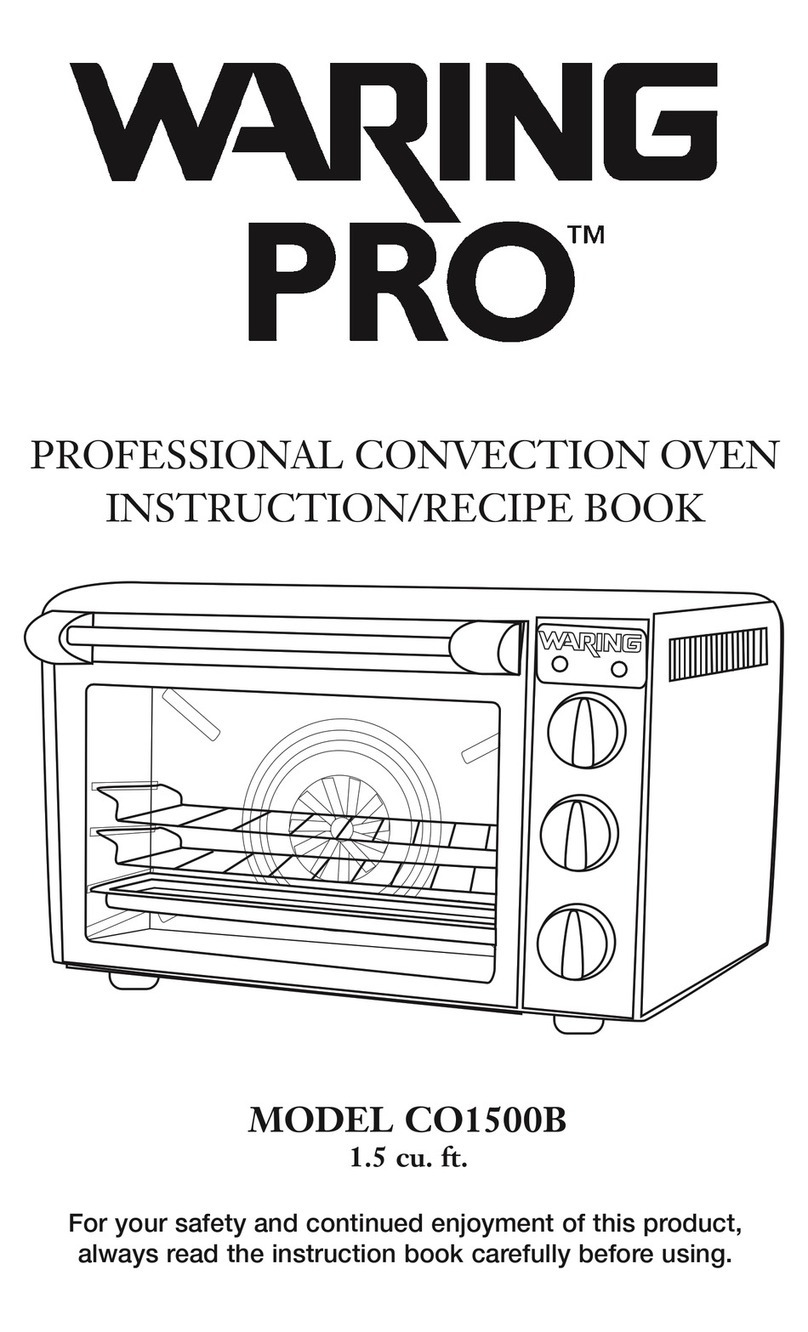 Waring PRO CO1500B Instructions/recipe book
