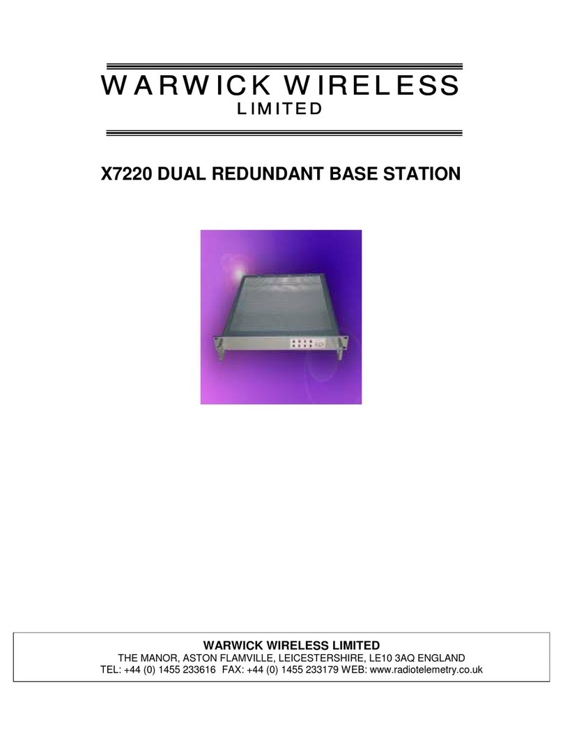 Warwick X7220 owner's manual