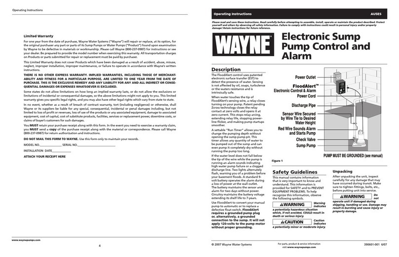 Wayne 390601-001 User manual