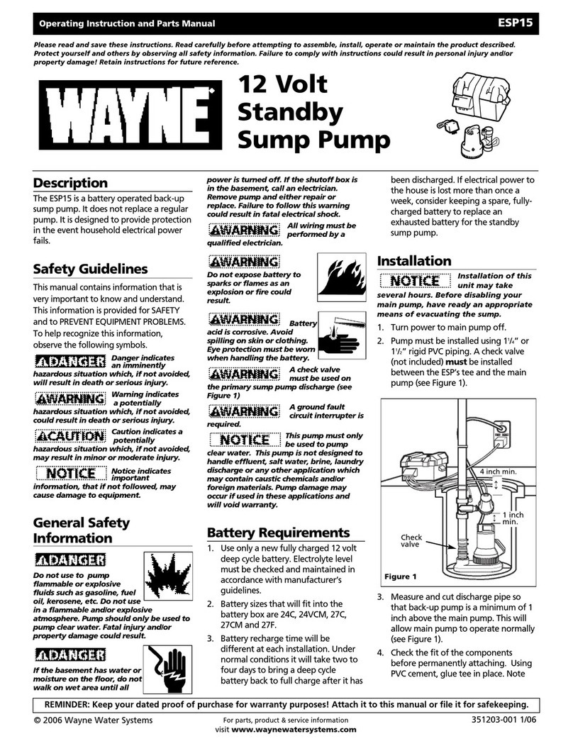 Wayne 351203-001 Service manual Wayne 351203-001 Service manual