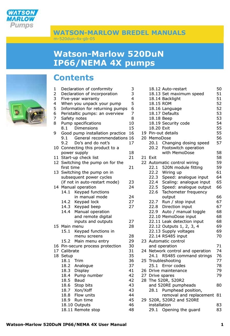 Watson-Marlow 520DUN user manual