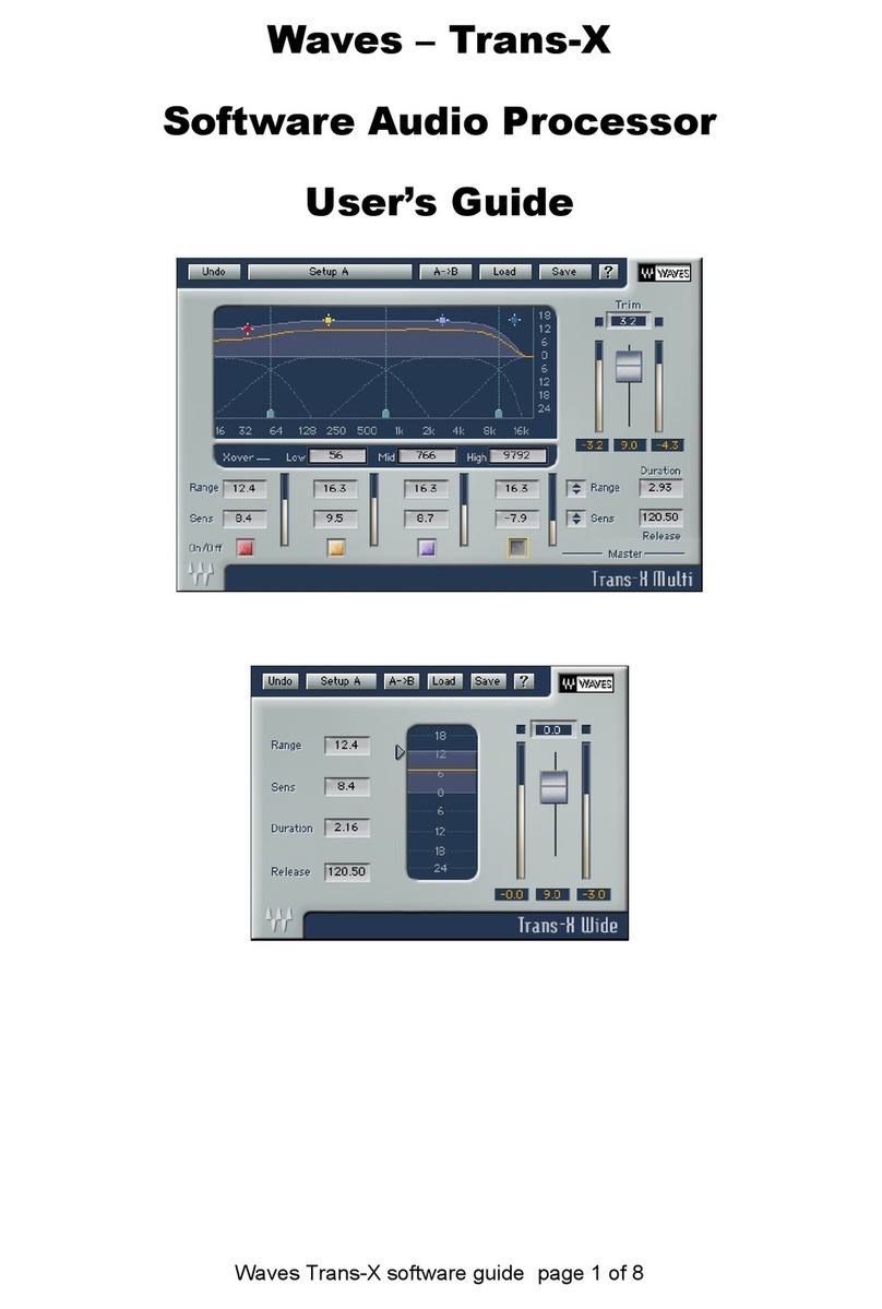 Waves Trans-X User manual Waves Trans-X User manual