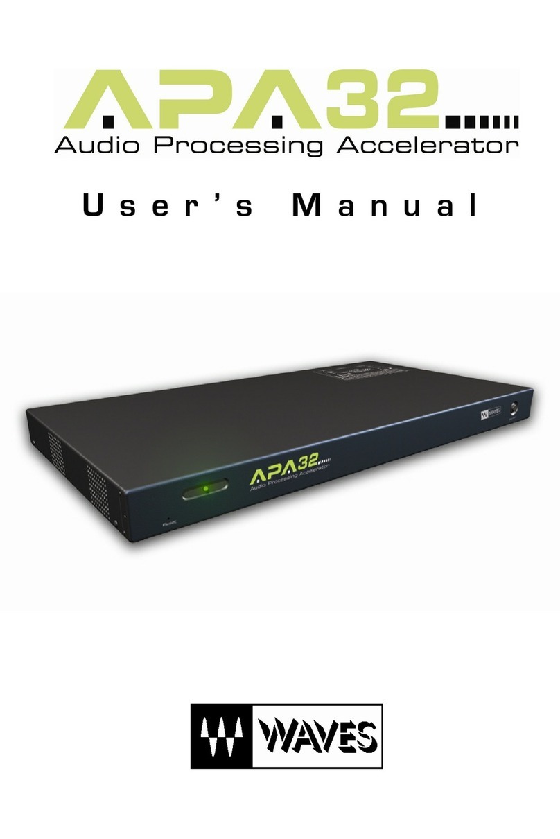 Waves APA32 User manual