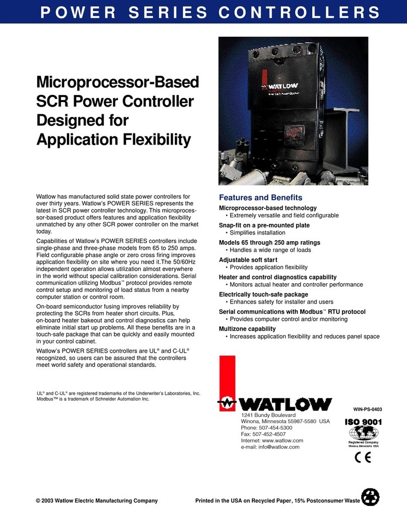 Watlow Power Series User manual