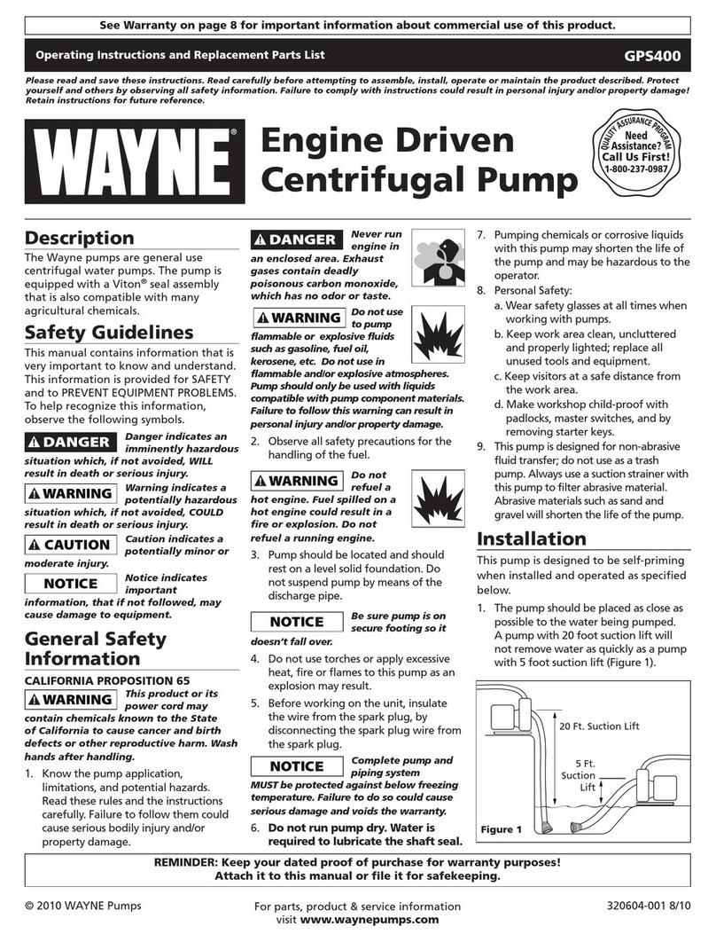 Wayne 320604-001 Manual