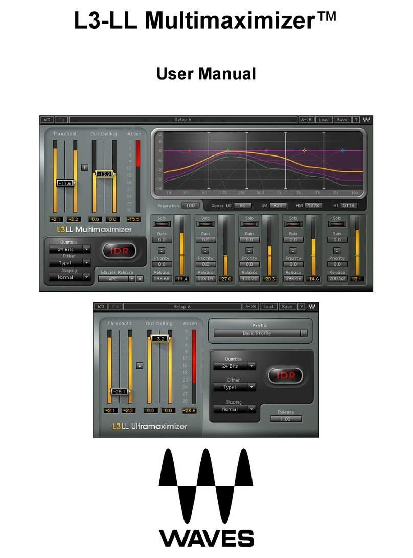 Waves Multimaximizer L3-LL User manual Waves Multimaximizer L3-LL User manual