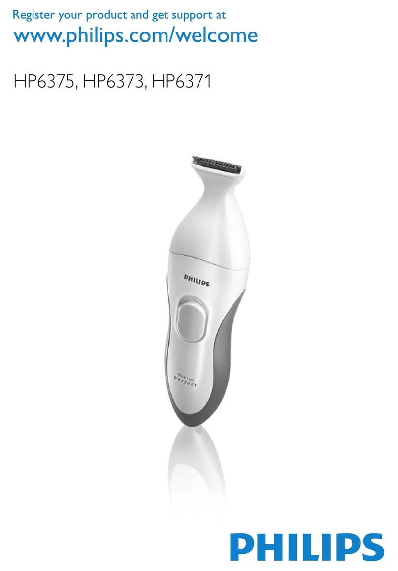 Philips Bikini Perfect HP6373/00 user manual