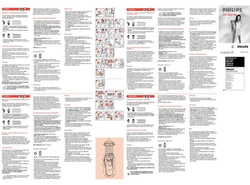 Philips HP6326/62 Operating instructions