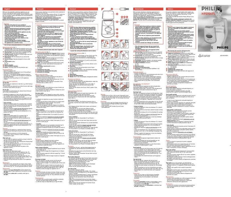 Philips HP2704/61 User manual