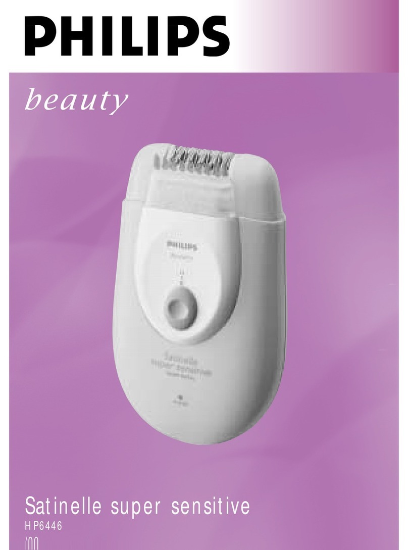 Philips Satinelle super sensitive HP6446/00 User manual